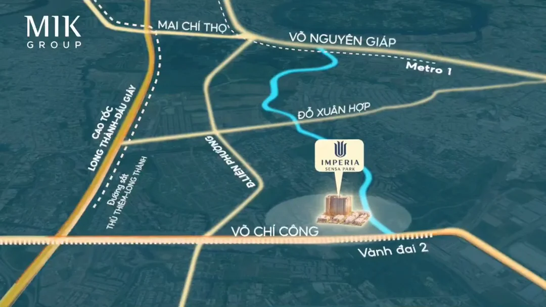 Sơ đồ kết nối: Võ Chí Công, Mai Chí Thọ, Vành đai 2